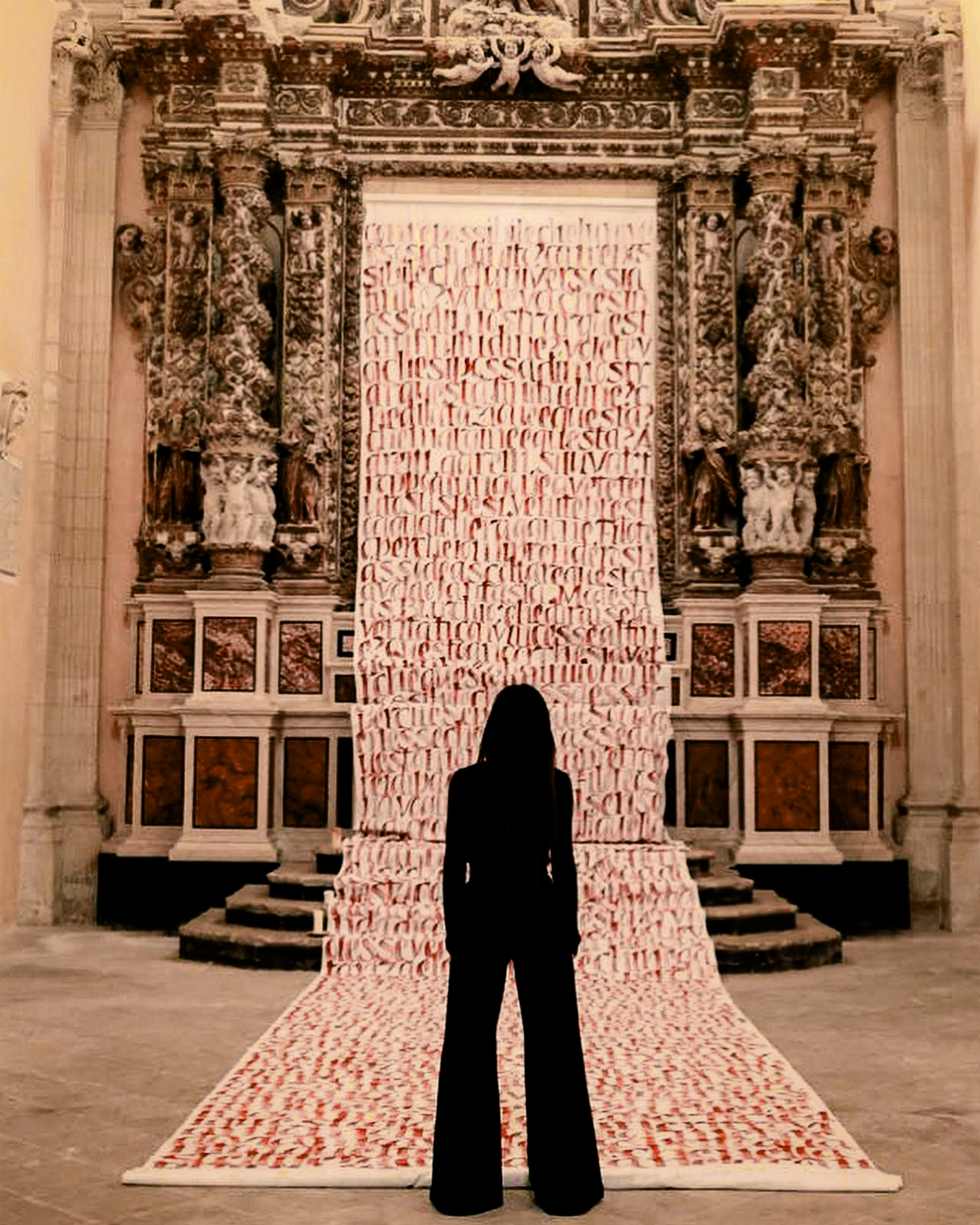 marta-lagna-san-francesco-della-scarpa-lecce-installazione-telo-20-metri-giordano-bruno